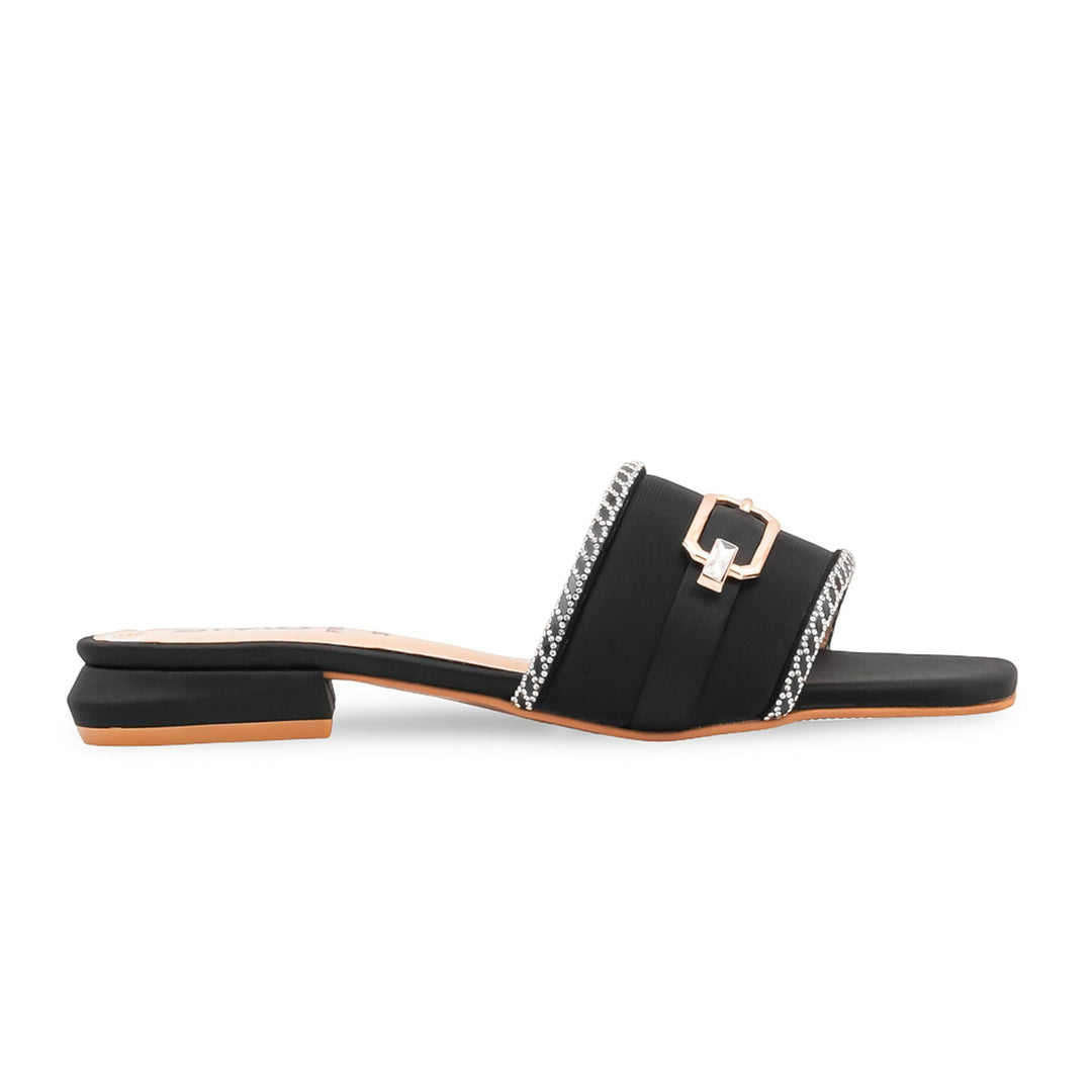 Black Formal Slipper For Ladies FR8562