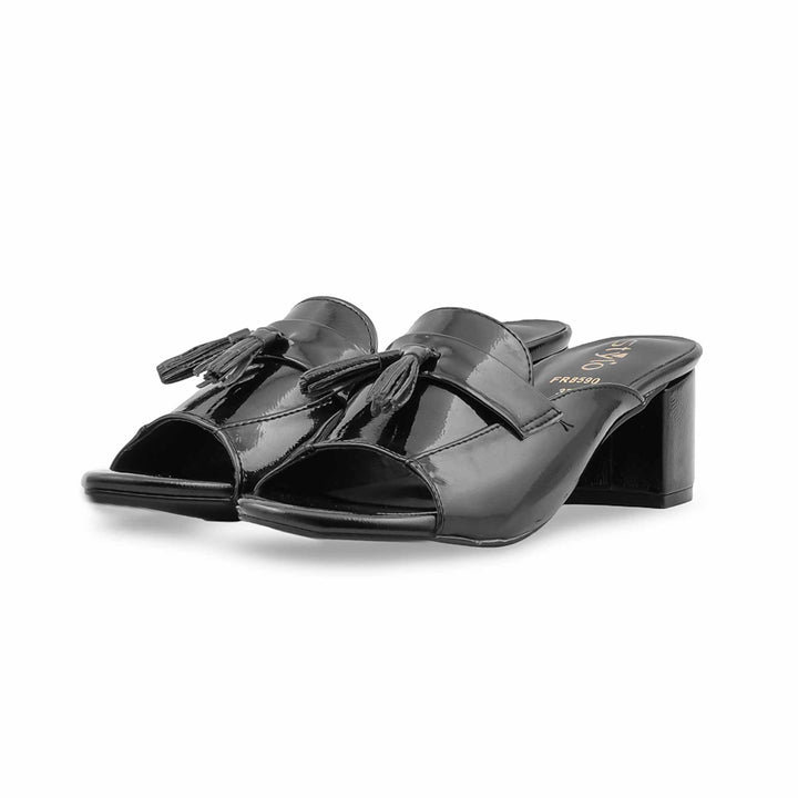Black Formal Slipper For Women FR8590
