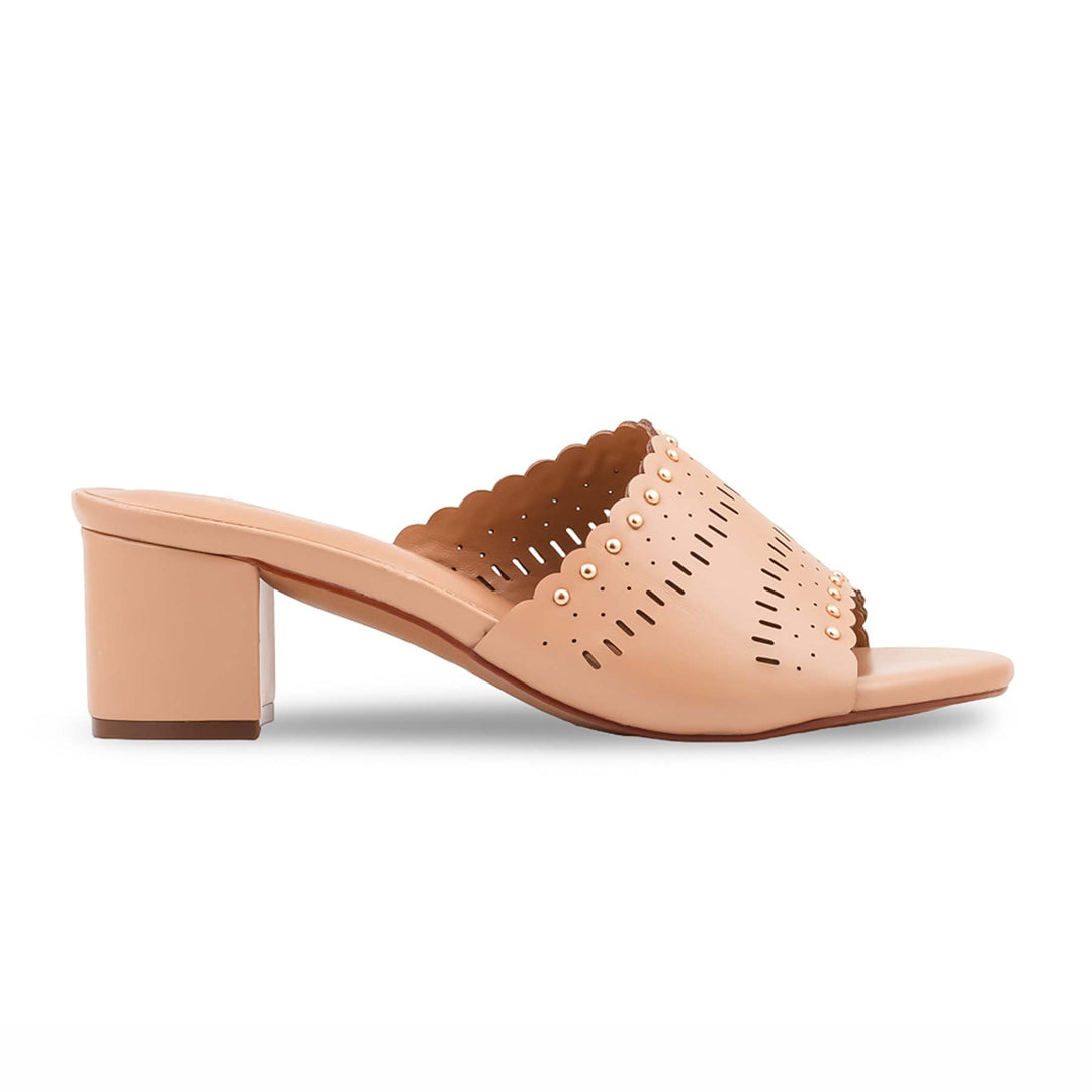 Beige Formal Slipper For Women FR8594