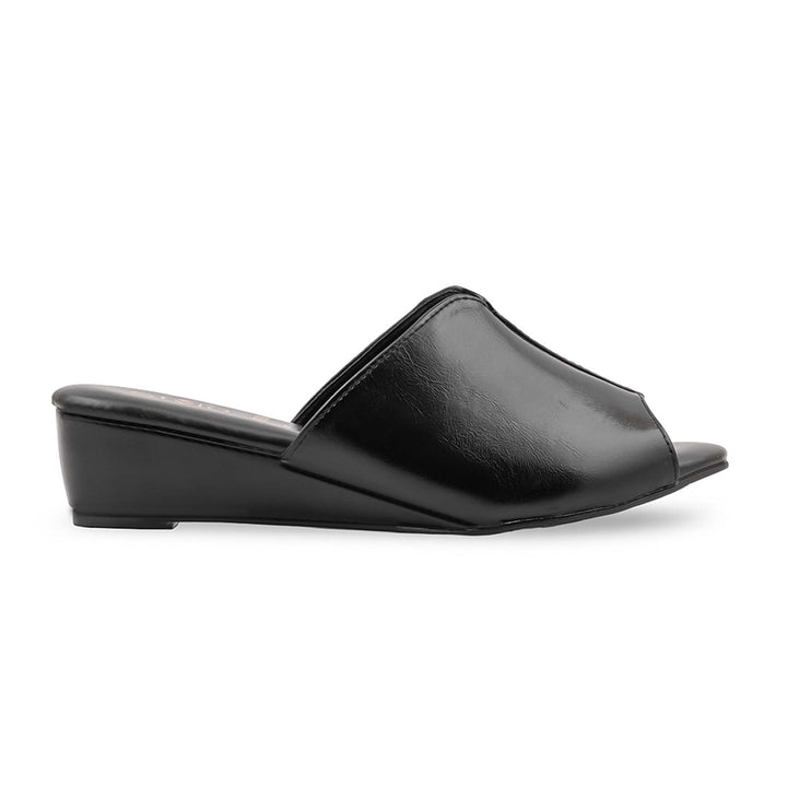 Black Formal Slipper For Women FR8609