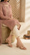 Beige Formal Slipper For Women FR8639