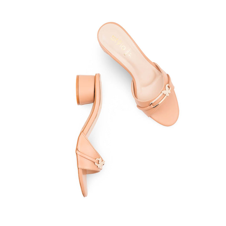 Beige Formal Slipper For Women FR8640