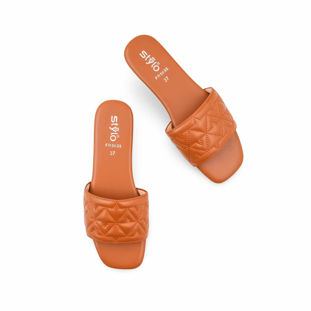 Mustard Formal Slipper For Women FR8693