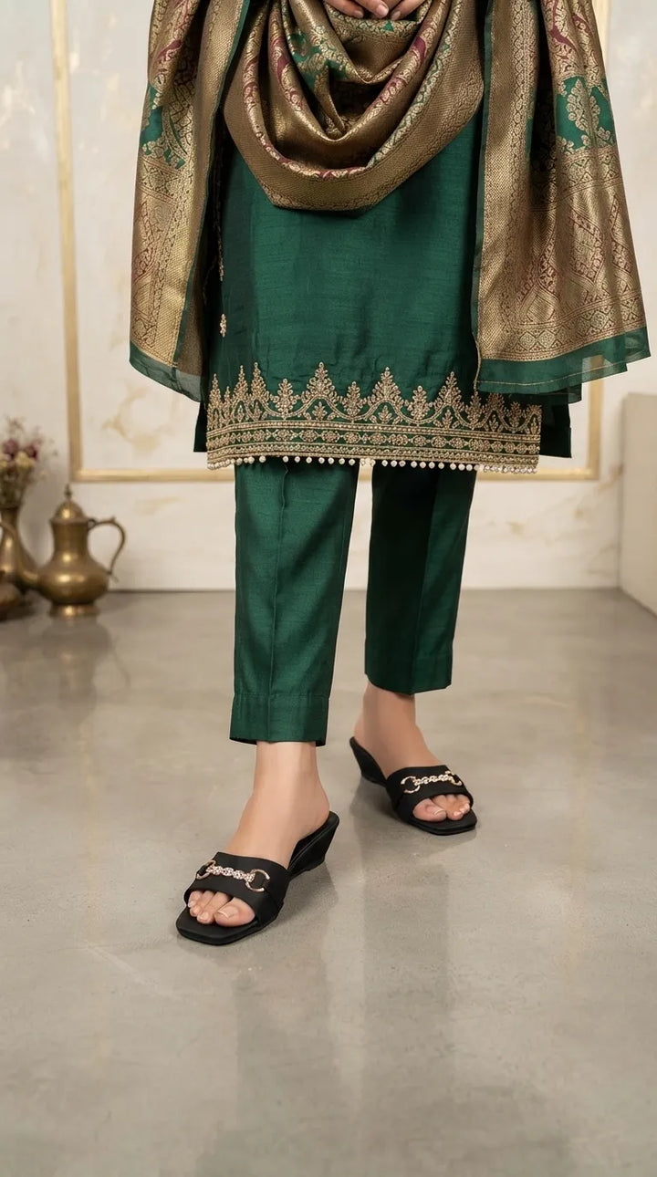 Black Formal Slipper For Women FR8722