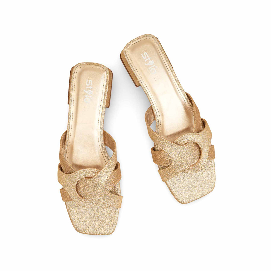 Golden Formal Slipper For Women FRS003