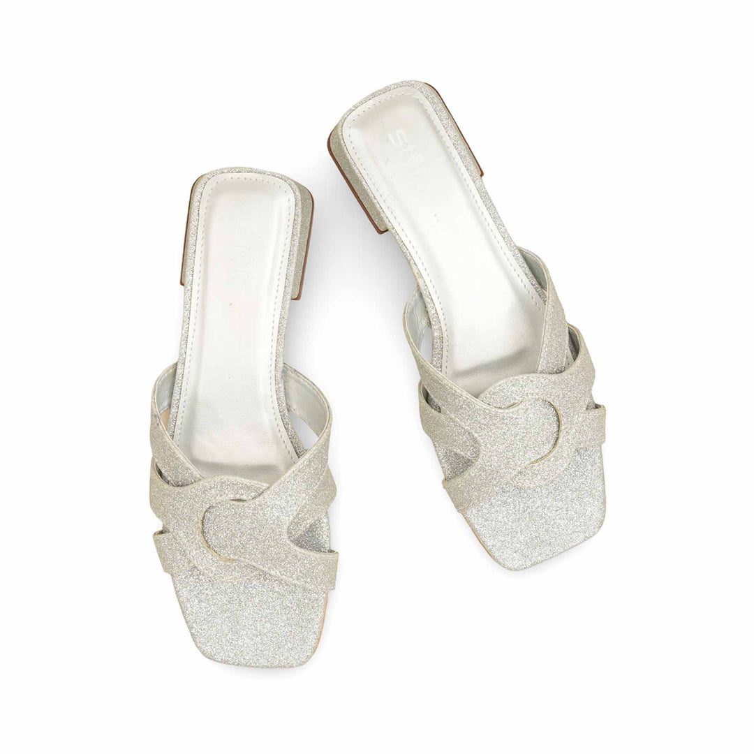 Silver Formal Slipper For Women FRS003