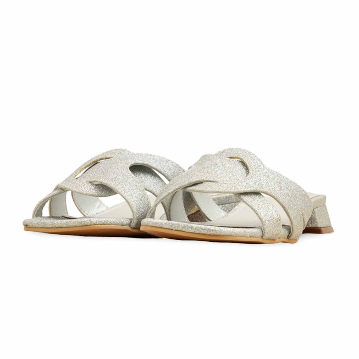 Silver Formal Slipper For Women FRS003
