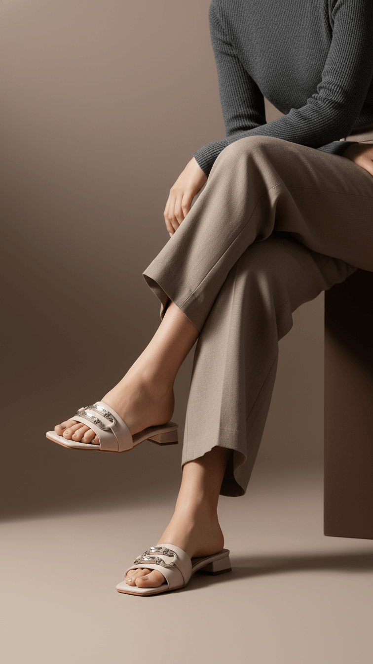 Tan Formal Women Slipper FRS005