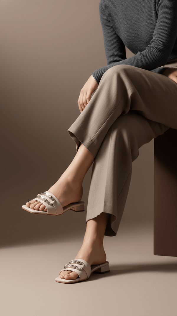 Tan Formal Women Slipper FRS005