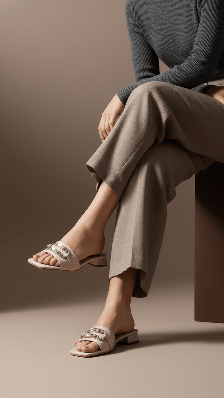 Tan Formal Women Slipper FRS005