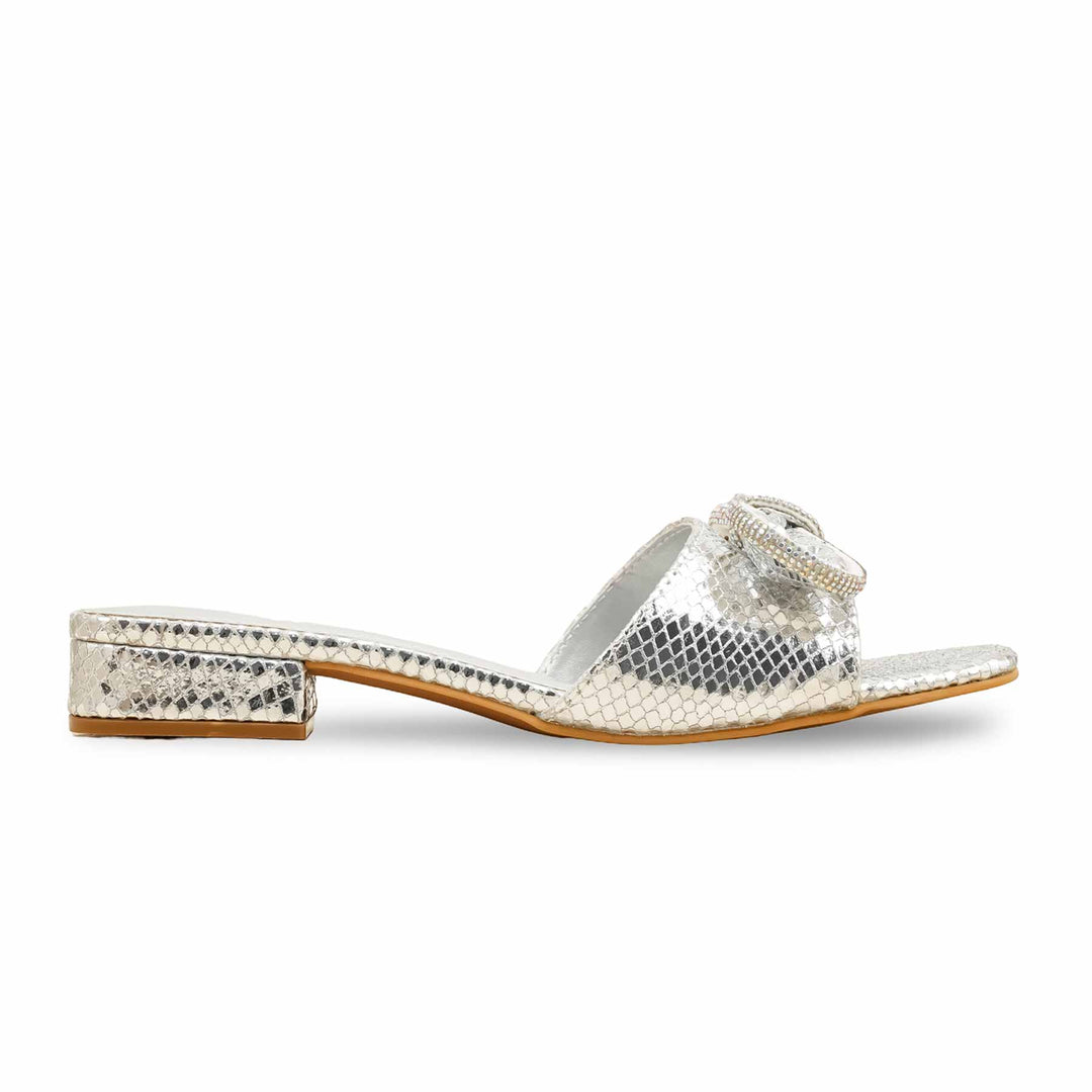 Silver Formal Slipper For Women FRS006