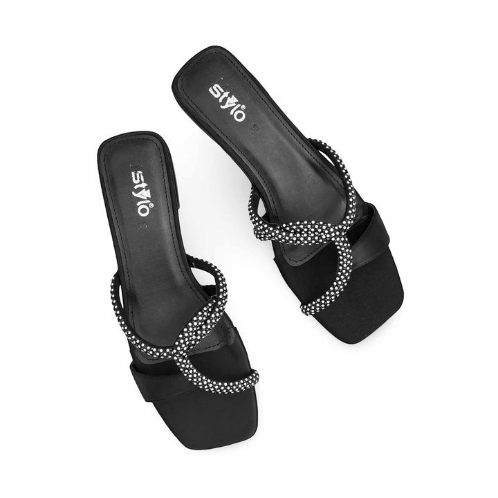 Black Formal Slipper For Women FRS007