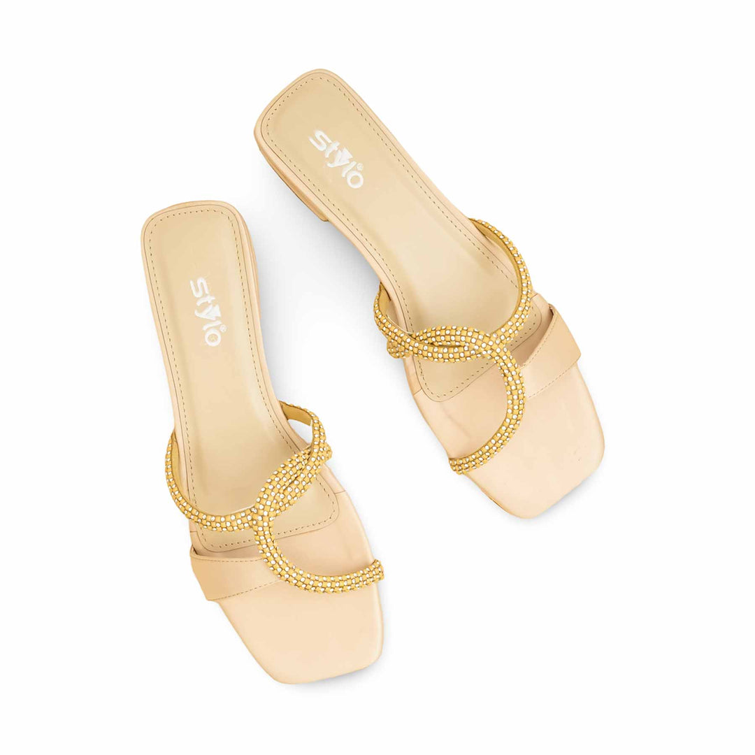 Beige Formal Slipper For Women FRS007