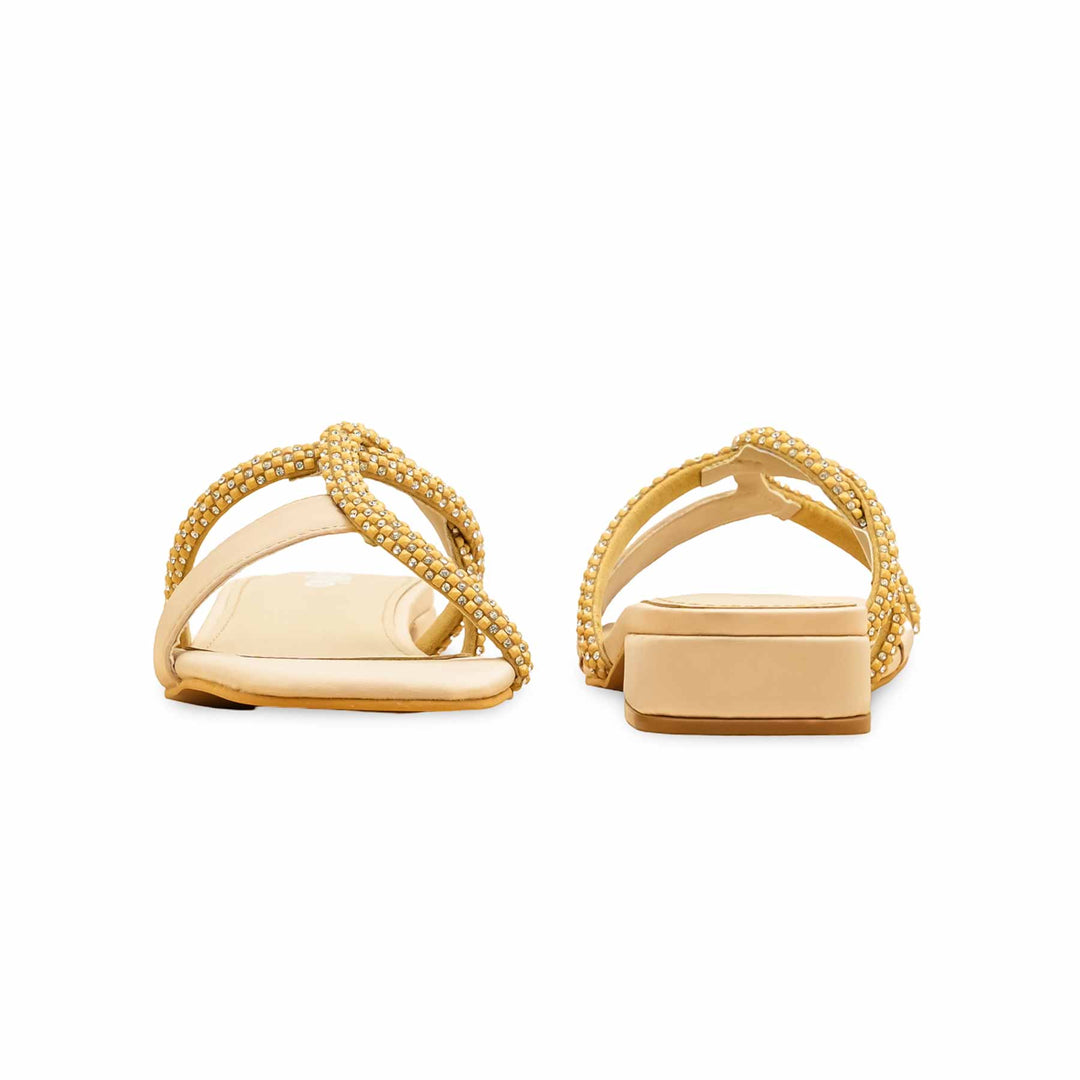 Beige Formal Slipper For Women FRS007