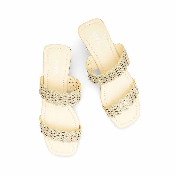 Beige Formal Slipper For Ladies FRS009