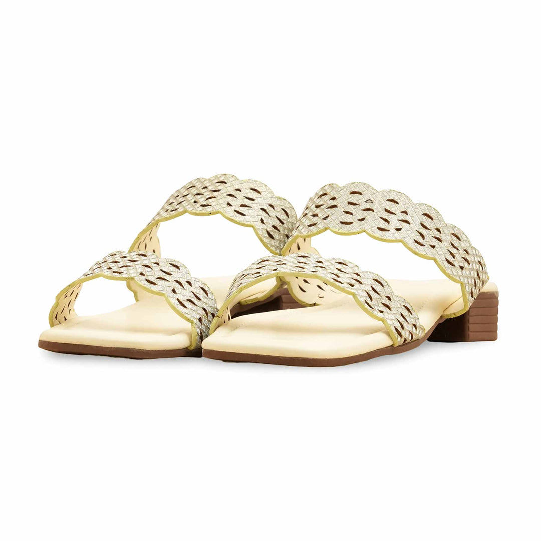 Beige Formal Slipper For Ladies FRS009