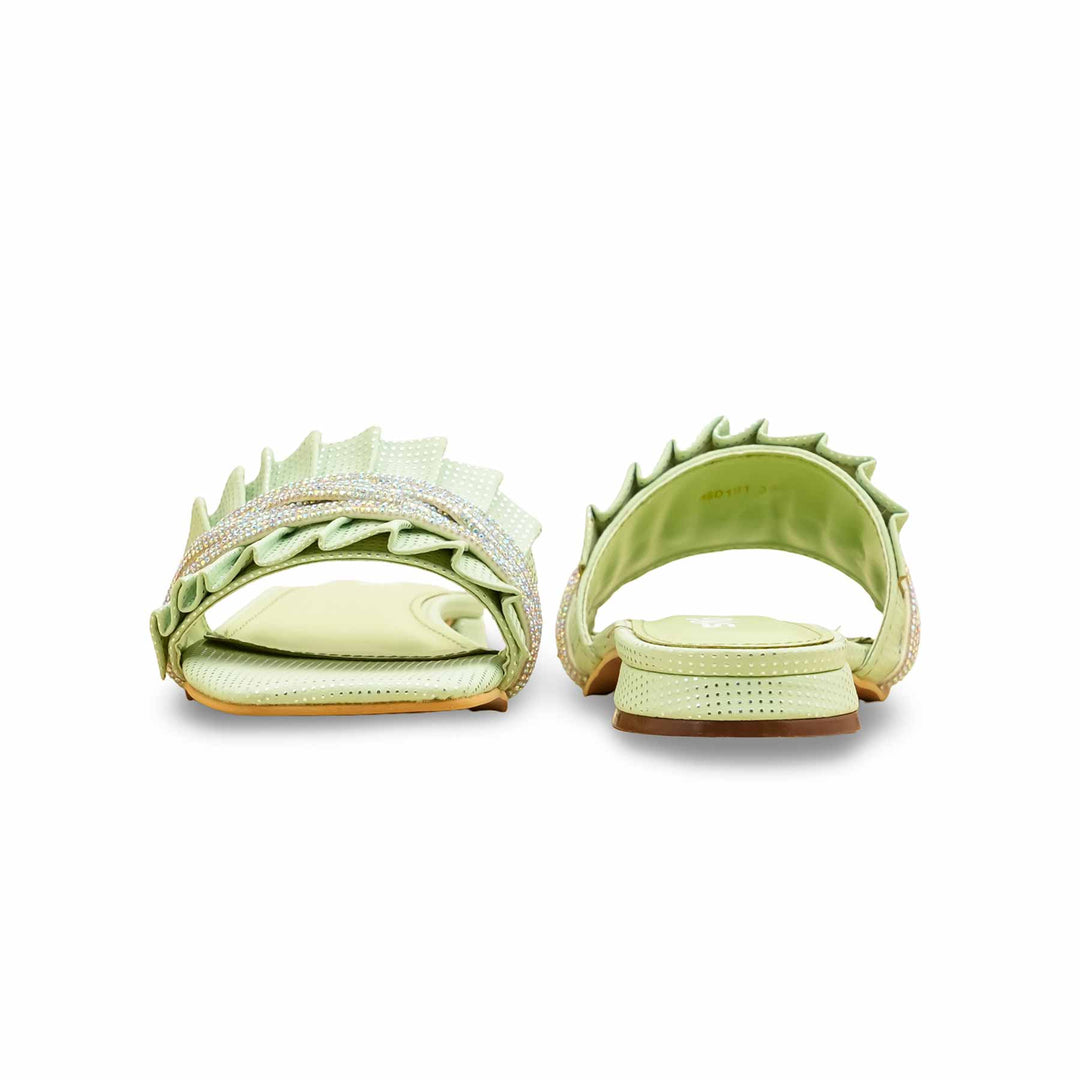 Green Formal Slipper For Women FRS010