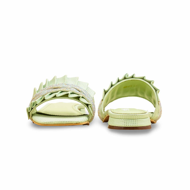 Green Formal Slipper For Women FRS010