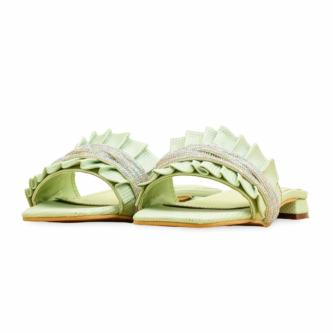 Green Formal Slipper For Women FRS010
