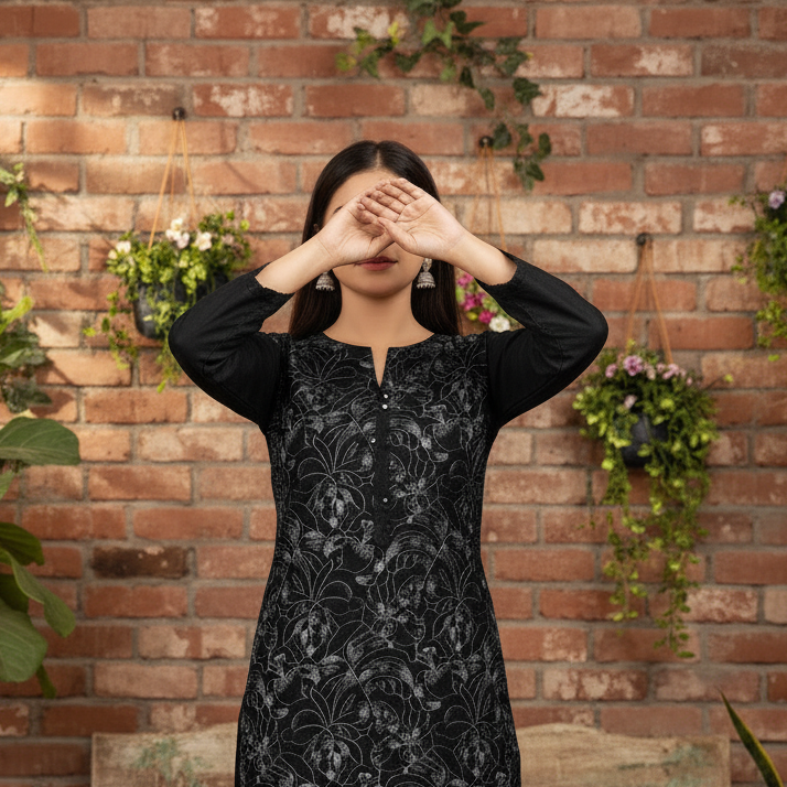 3PC Unstitched Embroidered Suit US5494