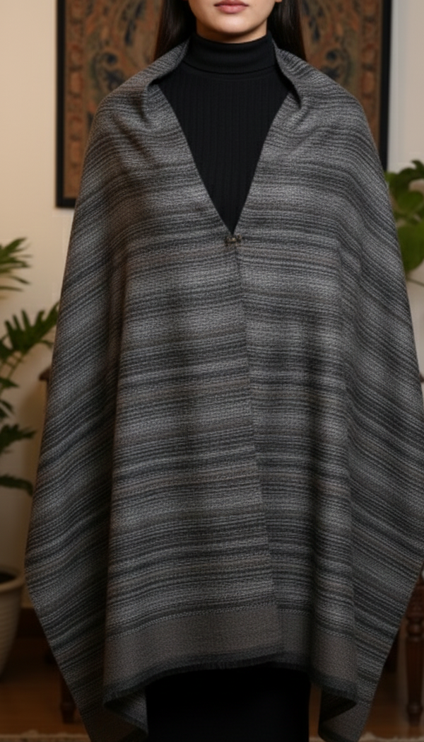 Brown Winter Cape shawl PW5910