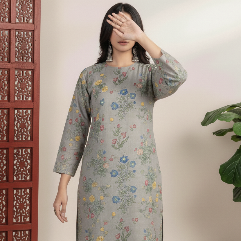 3 PC Unstitched Printed Suit