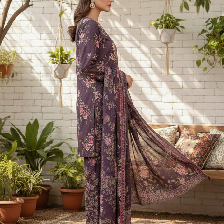 3PC Unstitched Printed Suit US5535