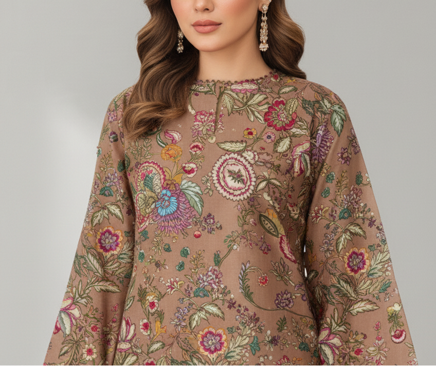 3PC Unstitched Printed Suit US5532