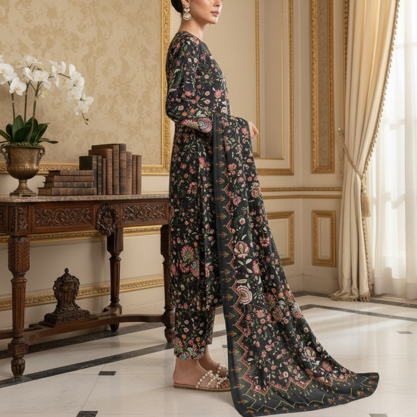 3PC Unstitched Printed Suit US5531