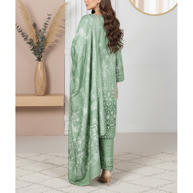 3PC Unstitched Embroidered Suit US5507