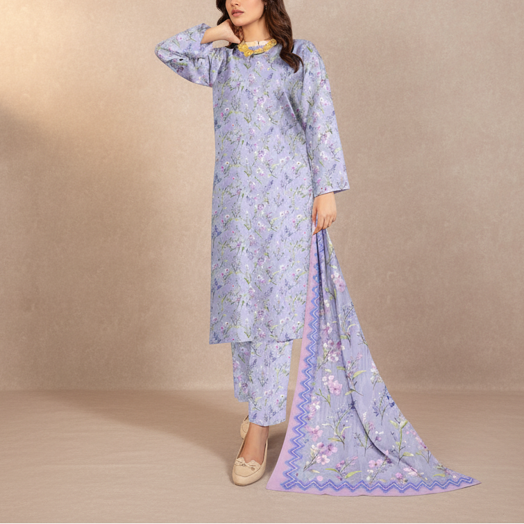 3PC Unstitched Printed Suit US5529