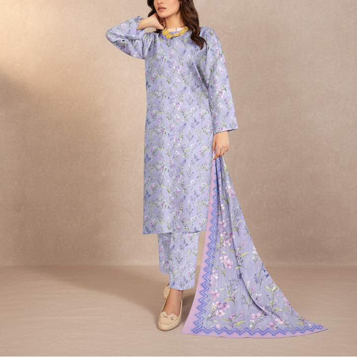 3PC Unstitched Printed Suit US5529