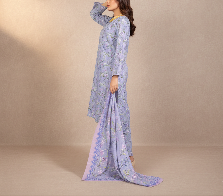 3PC Unstitched Printed Suit US5529