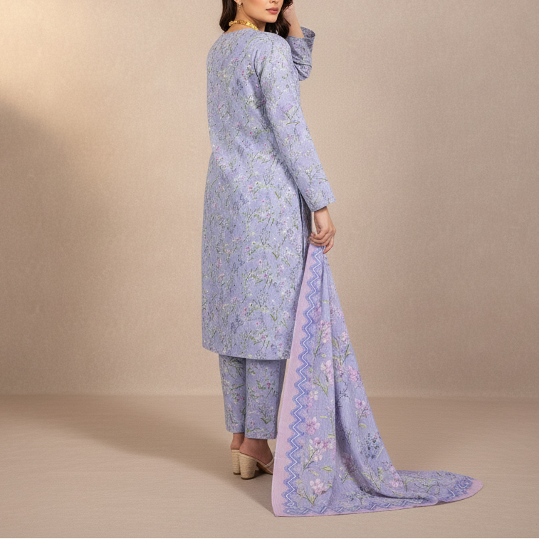 3PC Unstitched Printed Suit US5529