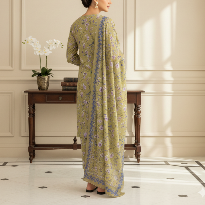 3PC Unstitched Printed Suit US5530