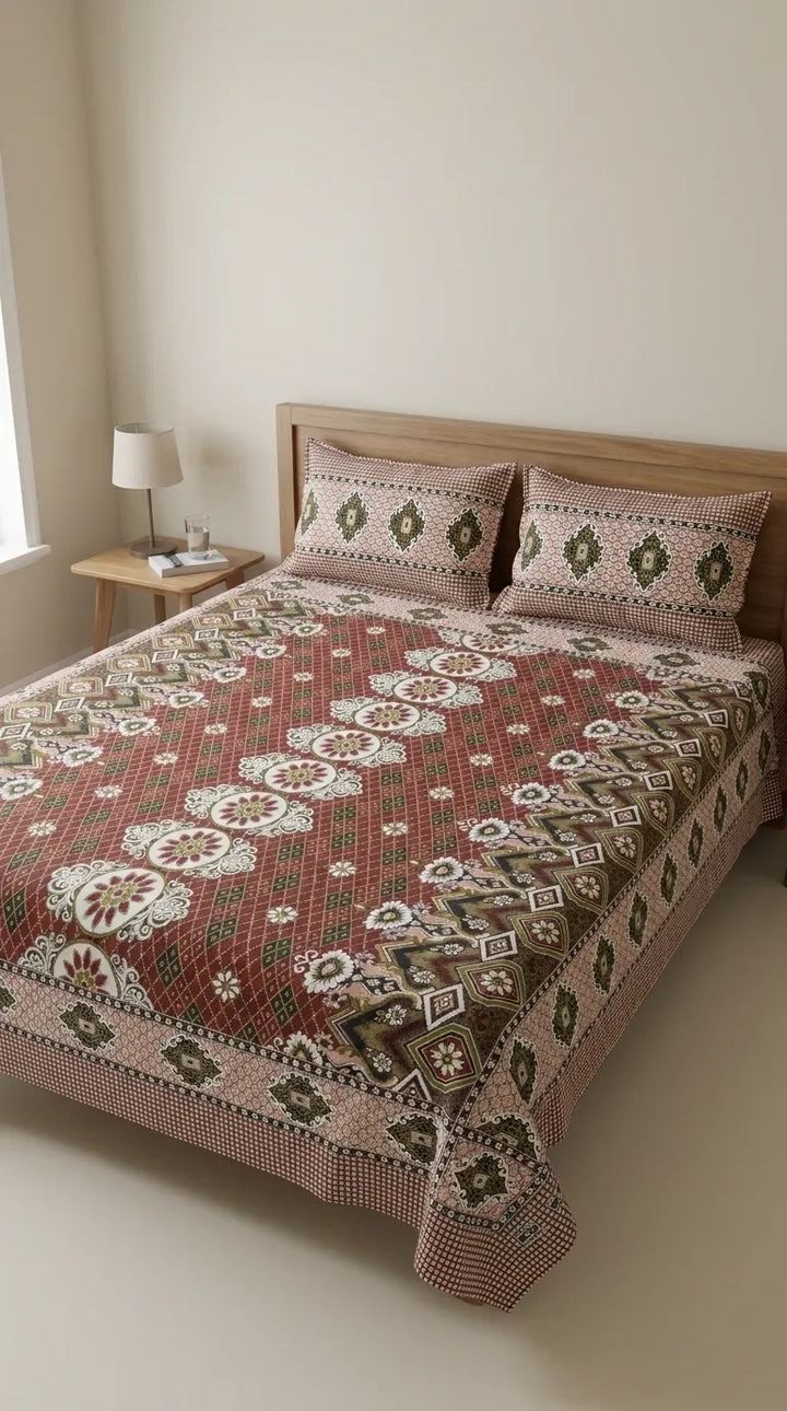 Double Bed Bedsheet HT100605