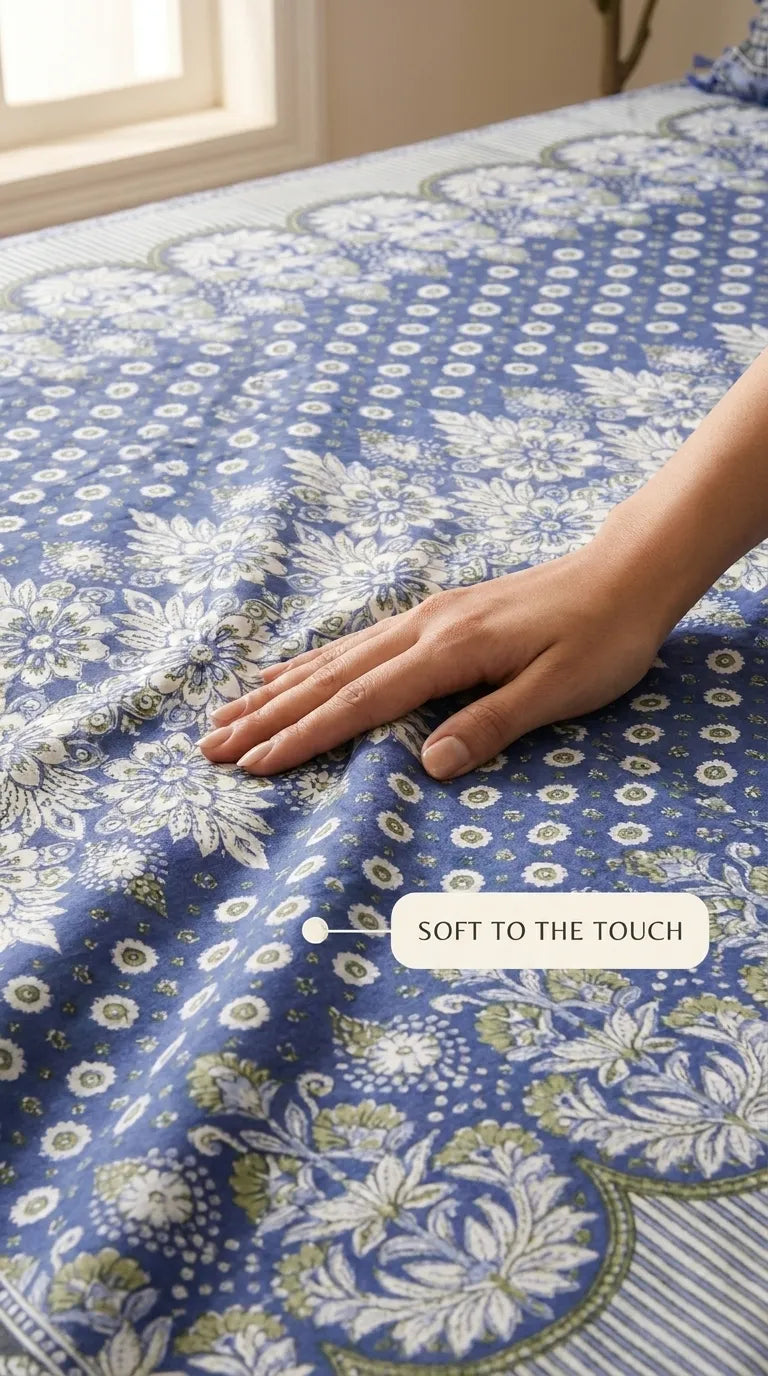 Multani Mailkhor - Double Bed Bedsheet HT100612