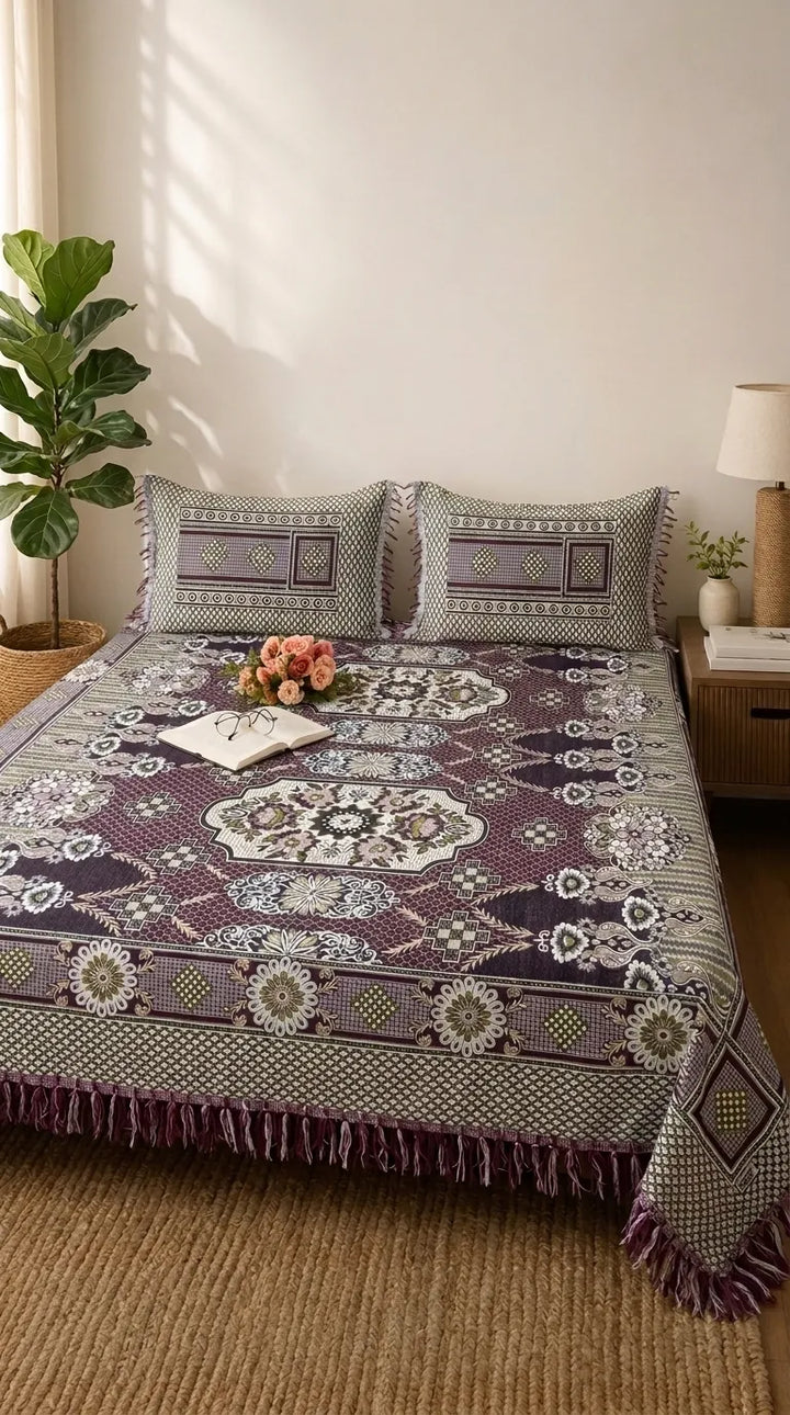 Multani Mailkhor - Double Bed Bedsheet HT100666