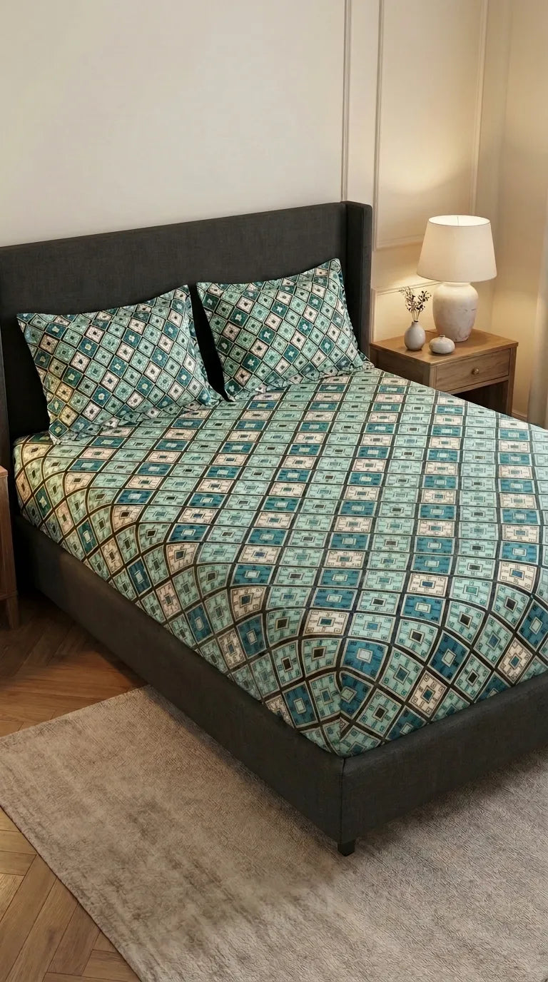Double Bed Bedsheet HT100711