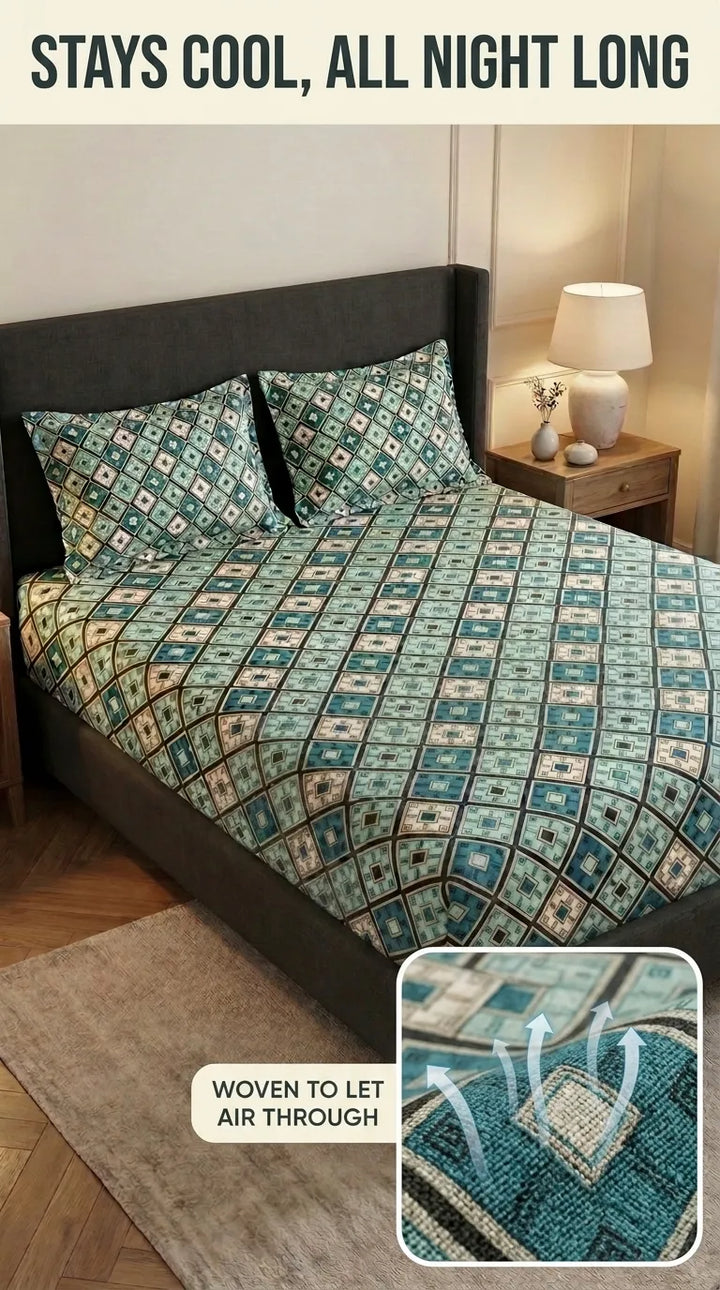 Double Bed Bedsheet HT100711