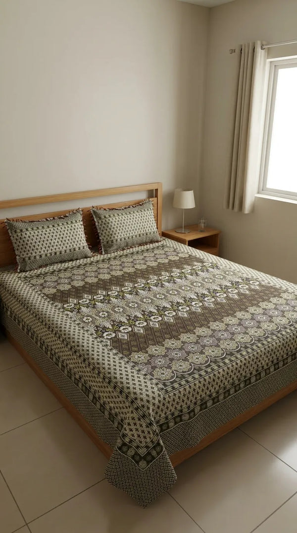 Double Bed Bedsheet HT100606