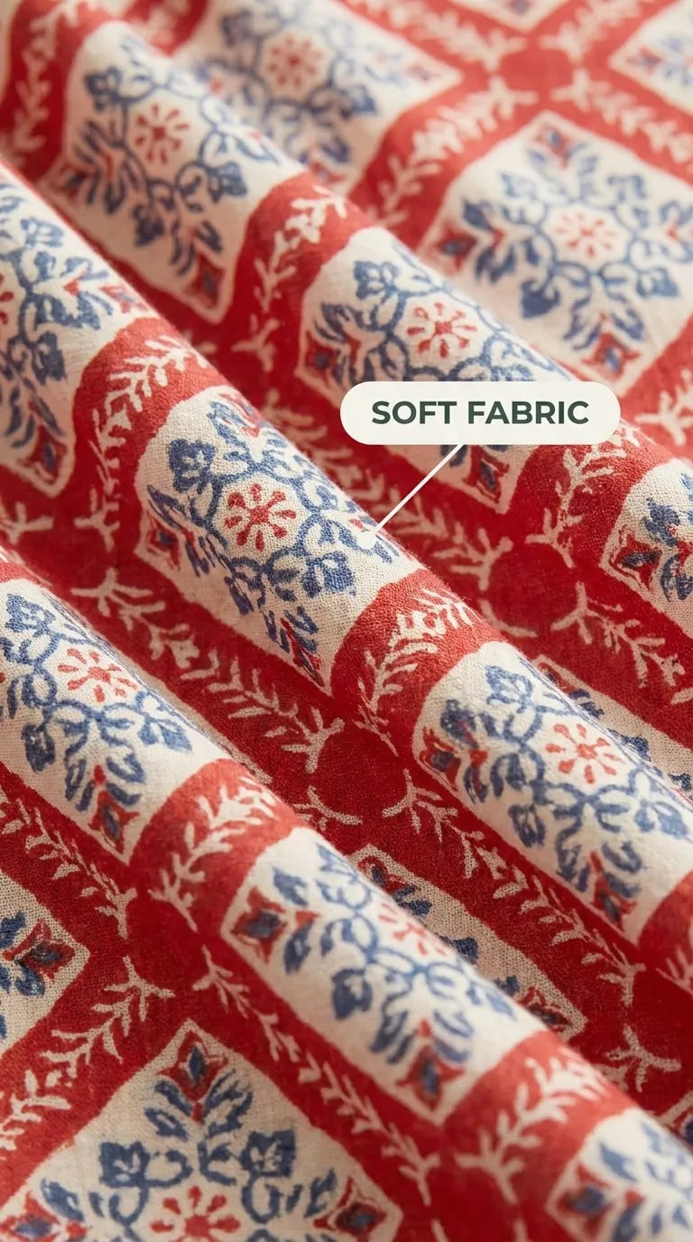 Stylo Single Bed Sheet Red HT108913