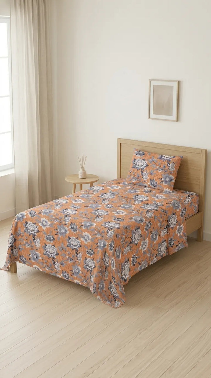 Stylo Single Bed Sheet Mustard HT109006
