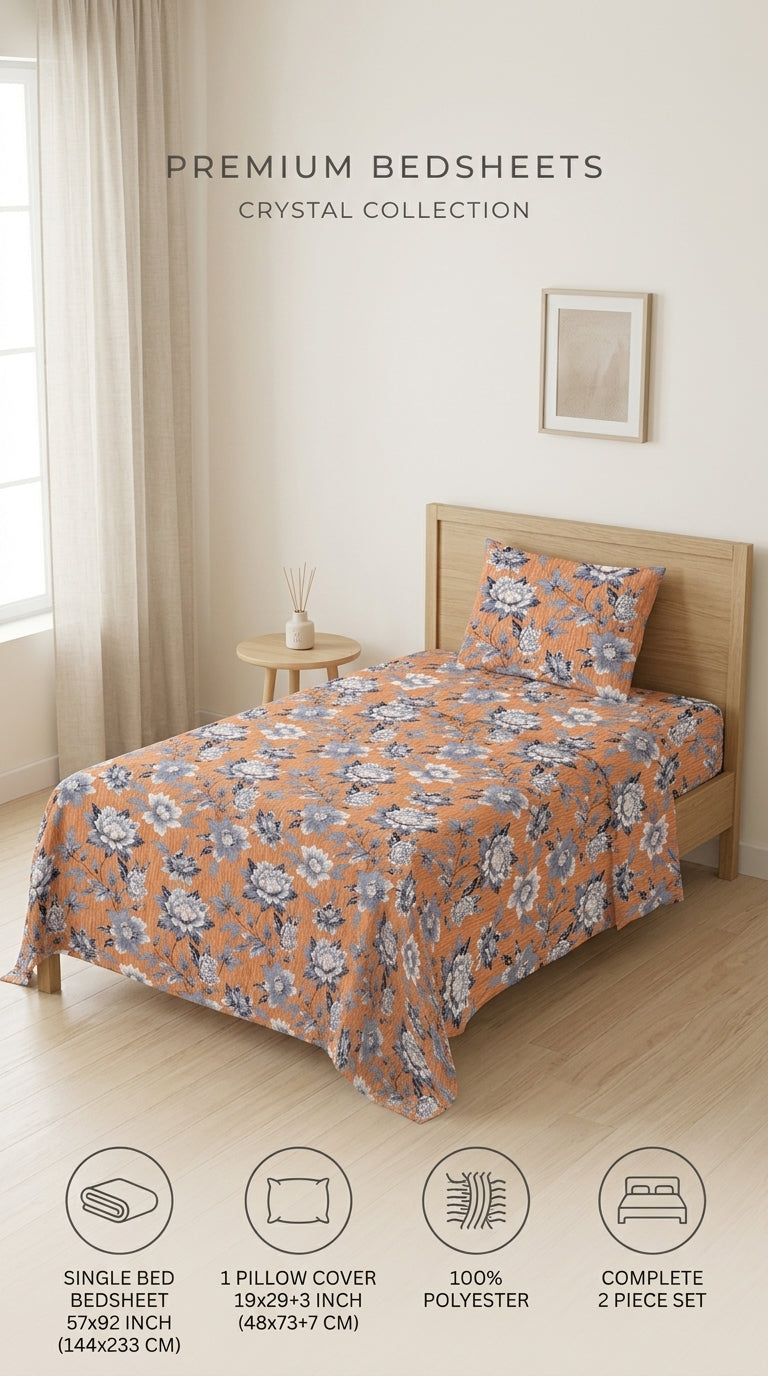 Crystal Cotton Double Bed Sheet HT110807