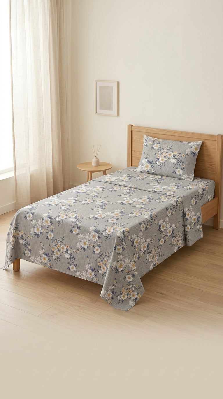 Crystal Cotton Double Bed Sheet HT110807