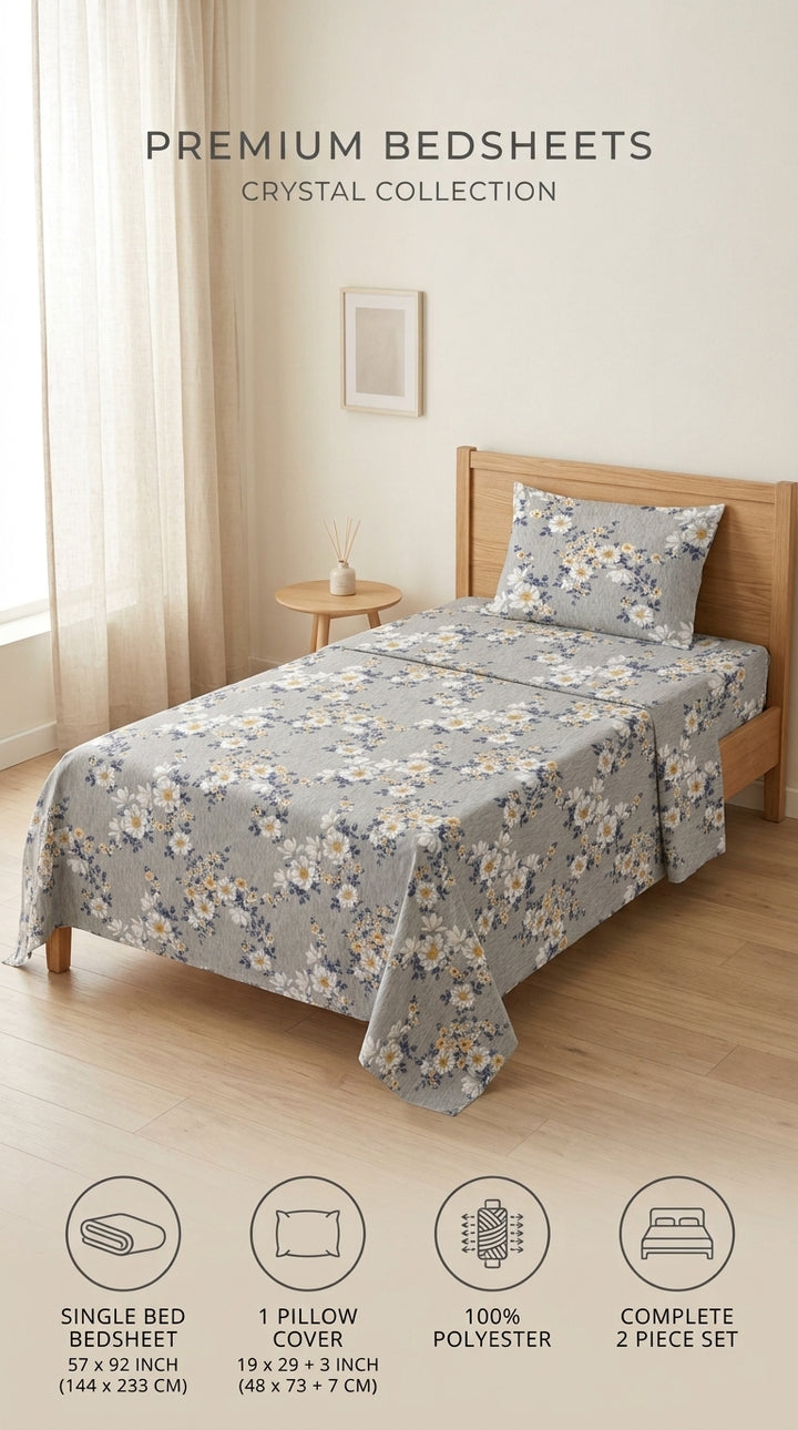 Crystal Cotton Double Bed Sheet HT110807