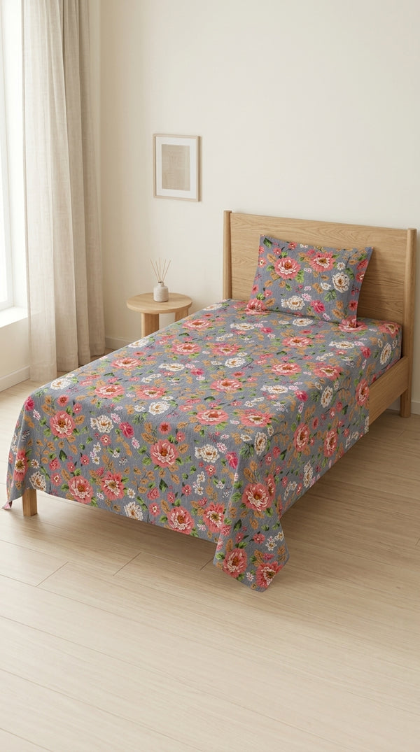 Crystal Cotton Single Bed Sheet HT109207