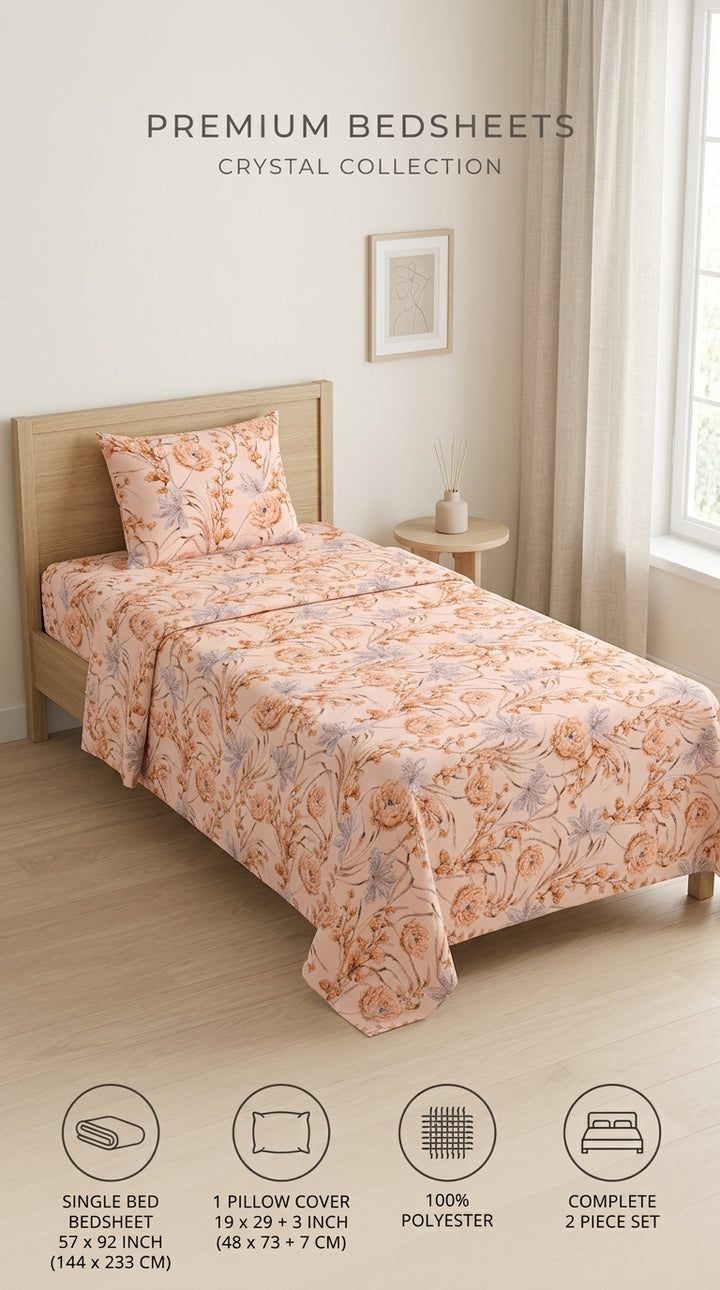Crystal Cotton Double Bed Sheet HT110807