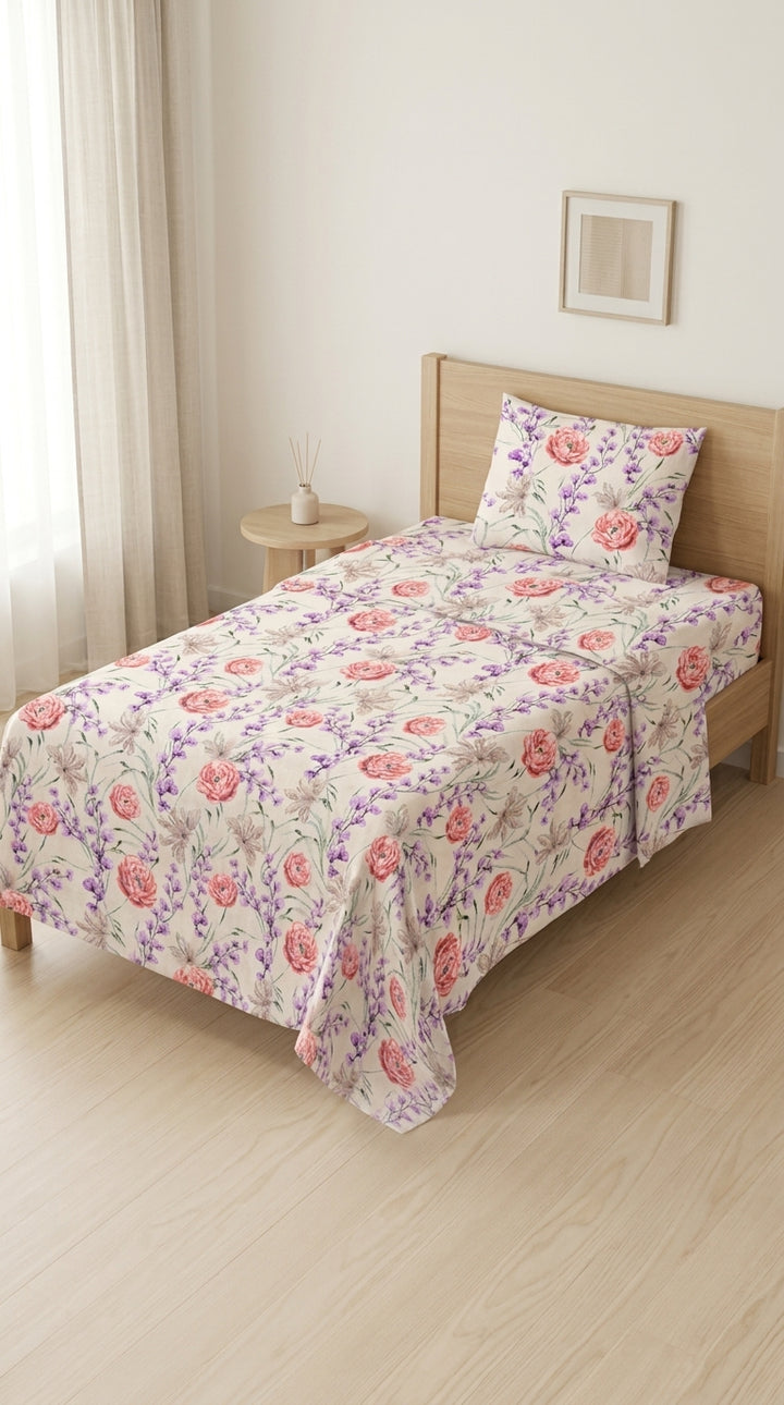 Crystal Cotton Double Bed Sheet HT110807