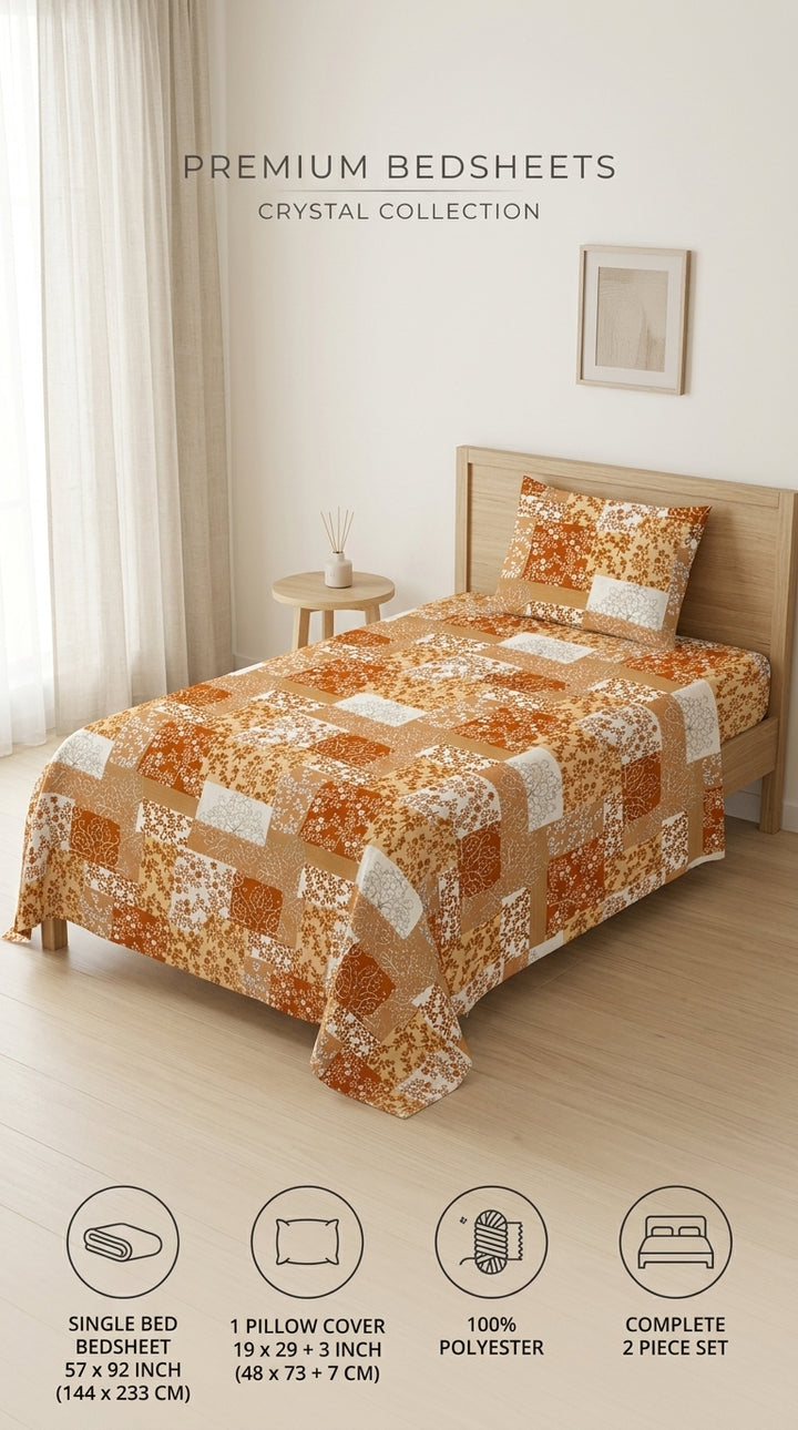Crystal Cotton Double Bed Sheet HT110807